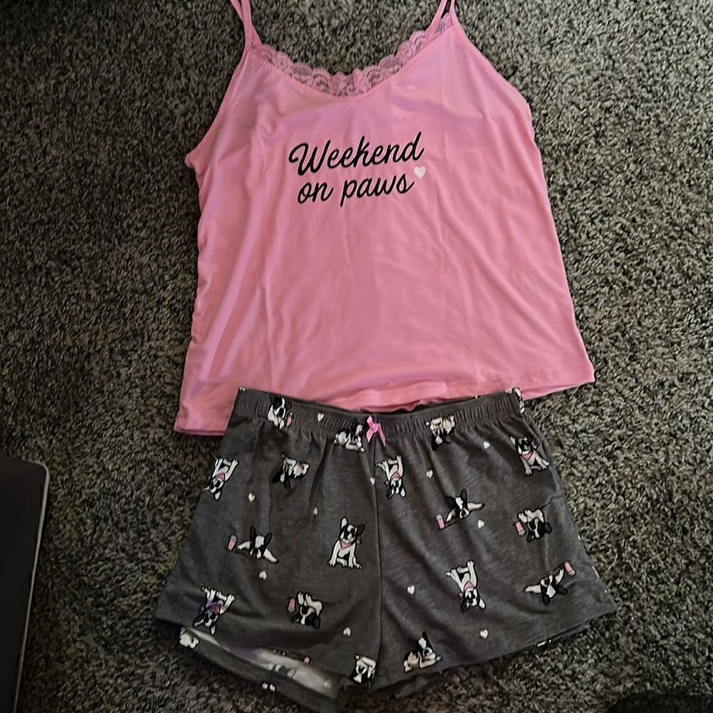 Weekend on Paws soft pajama set cs - Picture 4 of 6